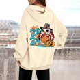 thumbnail image 2 of WEAIXIMIUNG Robe Sweat-Shirt Surdimensionnée Grande Taille 2025 Action de Grâce Mignon Drôle Citrouille Manches Longues Sweat à Capuche, 2 of 3