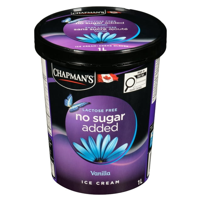 Chapman's No Sugar Added/Lactose Free Vanilla Ice Cream in a Tub