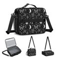 thumbnail image 5 of Butterfly and Moon Gothic Pattern Insulated Lunch Bag with Shoulder Strap and Bottle Holder,Bento School Lunch Bag Box,11x9.5x3.5 Inches, 5 of 5