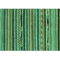 thumbnail image 1 of Ahgly Company Indoor Rectangle Southwestern Turquoise Blue Country Area Rugs, 2' x 5', 1 of 4