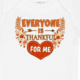 thumbnail image 4 of Inktastic Everyone is Thankful for Me with Heart and Leaves Boys or Girls Baby Bodysuit, 4 of 5