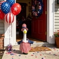 thumbnail image 6 of VAJUSO 4th of July Porch Goose Outfits for 23'' Lawn Statue, Red White Blue Patriotic Goose Clothes for Independence Day Garden Decor, 1pcs, 6 of 7