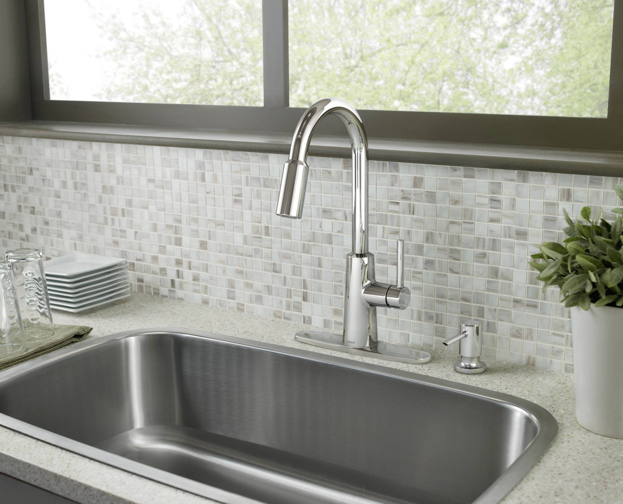 Moen Nori One-Handle High Arc Pulldown Kitchen Faucet
