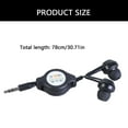 3.5mm Retractable Headphone Auxiliary Sound Cable In-Ear Earphone for ...