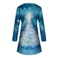 thumbnail image 4 of Tarmeek Christmas Dress,Ugly christmas Sweater Women's Fashion Christmas Christmas Tree Print Long Sleeve Round Neck Dress Xmas Gifts for Women, 4 of 4