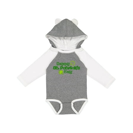 

Inktastic Happy St. Patrick s Day Gift Baby Boy or Baby Girl Long Sleeve Bodysuit