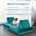 thumbnail image 4 of Critter Sitters Kids Lil Lounger | Play Couch | Modular Sofa | Fort Building, Open Ended Play | Sturdy Foam | Washable Covers | Durable | Flexible Seating for Playroom, Kids Room, 4 of 17
