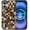 Brown Toned Glass Mosaic Tiles, variant on for iPhone 16e Case, Compatible with MagSafe, Dual-Layer Hard Shell, Silicone Cover, Full Body Protection Shockproof Case for iPhone 16e-Colorful Flowers Stained Glass Collage