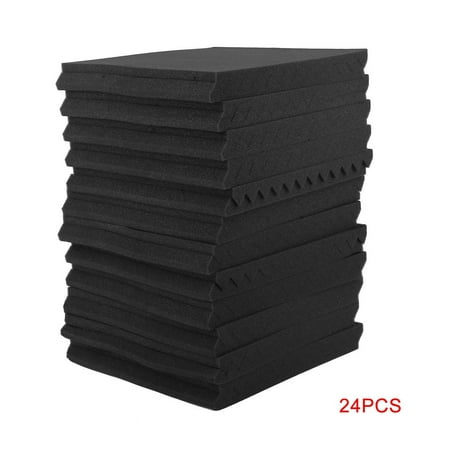 24 Pack Acoustic Panels Studio Soundproofing Foam (Best Acoustic Expanding Foam)
