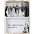 thumbnail image 3 of Organizadores de armario House DAY Magic Hangers, paquete de 8 unidades, color negro, 3 of 8