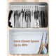 thumbnail image 3 of Organizadores de armario House DAY Magic Hangers, paquete de 8 unidades, color negro, 3 of 8