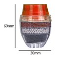 thumbnail image 2 of Purificador de agua del grifo de la casa filtro de grifo de eliminación de óxido de carbón activado (rojo), 2 of 5
