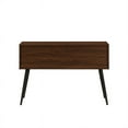 thumbnail image 3 of 44" Contemporary 2-Drawer Wood Entry Table - Dark Walnut / Black, 3 of 5