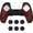 Samurai Prajna (Red), variant on PlayVital Pure Series Dockable Model Anti-Slip Silicone Cover Skin for ps5 Controller, Soft Rubber Grip Case for ps5 Controller Fits with Charging Station with Thumb Grip Caps - Samurai Prajna (White)