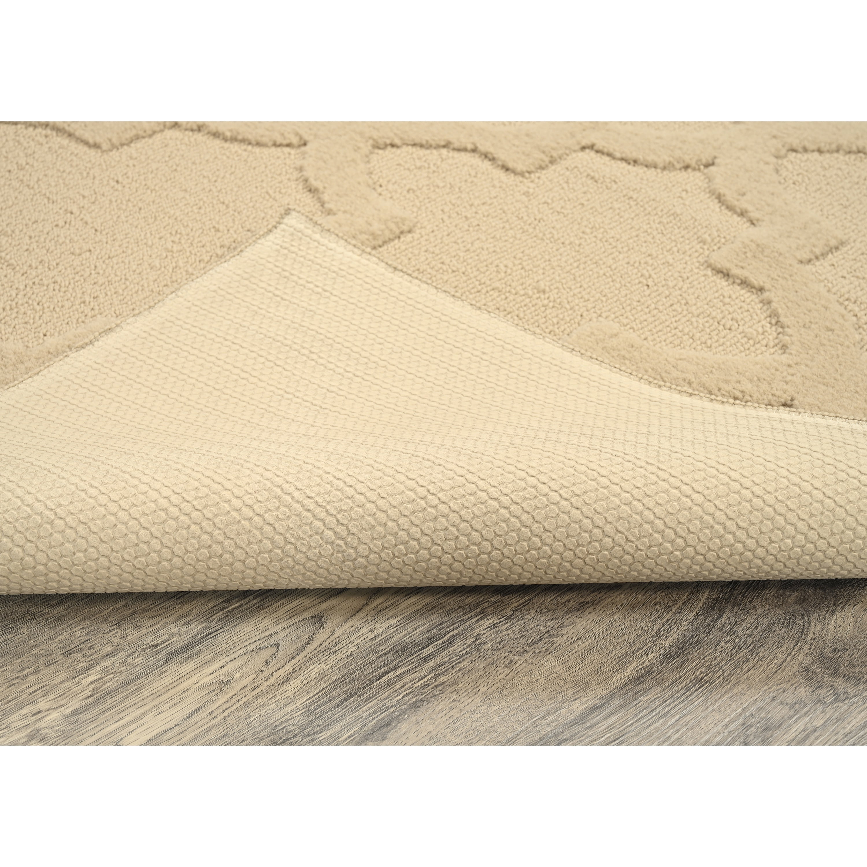 Garland Rug Quatro Polypropylene Tan Indoor Area Rug, 5' x 7'