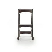 Guidecraft Guidecraft Tower Step-Up - Espresso: Adjustable Counter Height, Toddler Step Stool With Handholds for Little Children, Kids Learning Furniture - Espresso