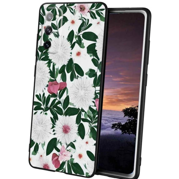 Floral-321 Phone Case, Degined for Samsung Galaxy S20 FE Case Men Women, Flexible Silicone Shockproof Case for Samsung Galaxy S20 FE