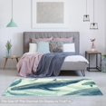 thumbnail image 5 of Whale Modern Geometric Polyester Indoor Rug - Stylish Right-Angle Floor Mat - Ideal for Living Room, Bedroom, Office - Durable - 5x7 Feet Rug in Grey Color, 5 of 6