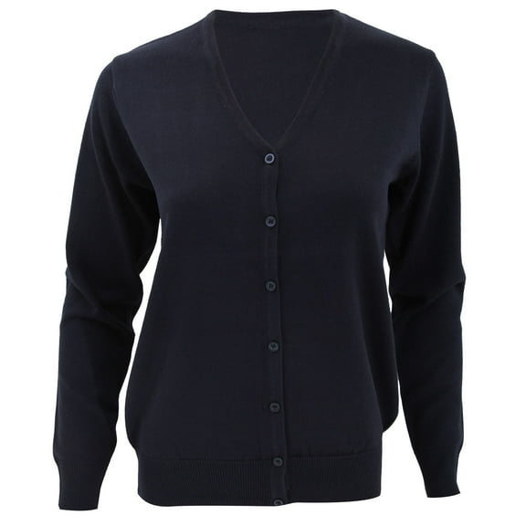 Kustom Kit Womens V-Neck Cardigan / Ladies Knitwear