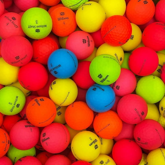 Mulligan - 96 Wilson Mix 5A/4A Recycled Used Golf Balls, Color