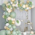thumbnail image 2 of 128pcs Jungle Themed Party Maroon Golden Balloons Set, 2 of 4