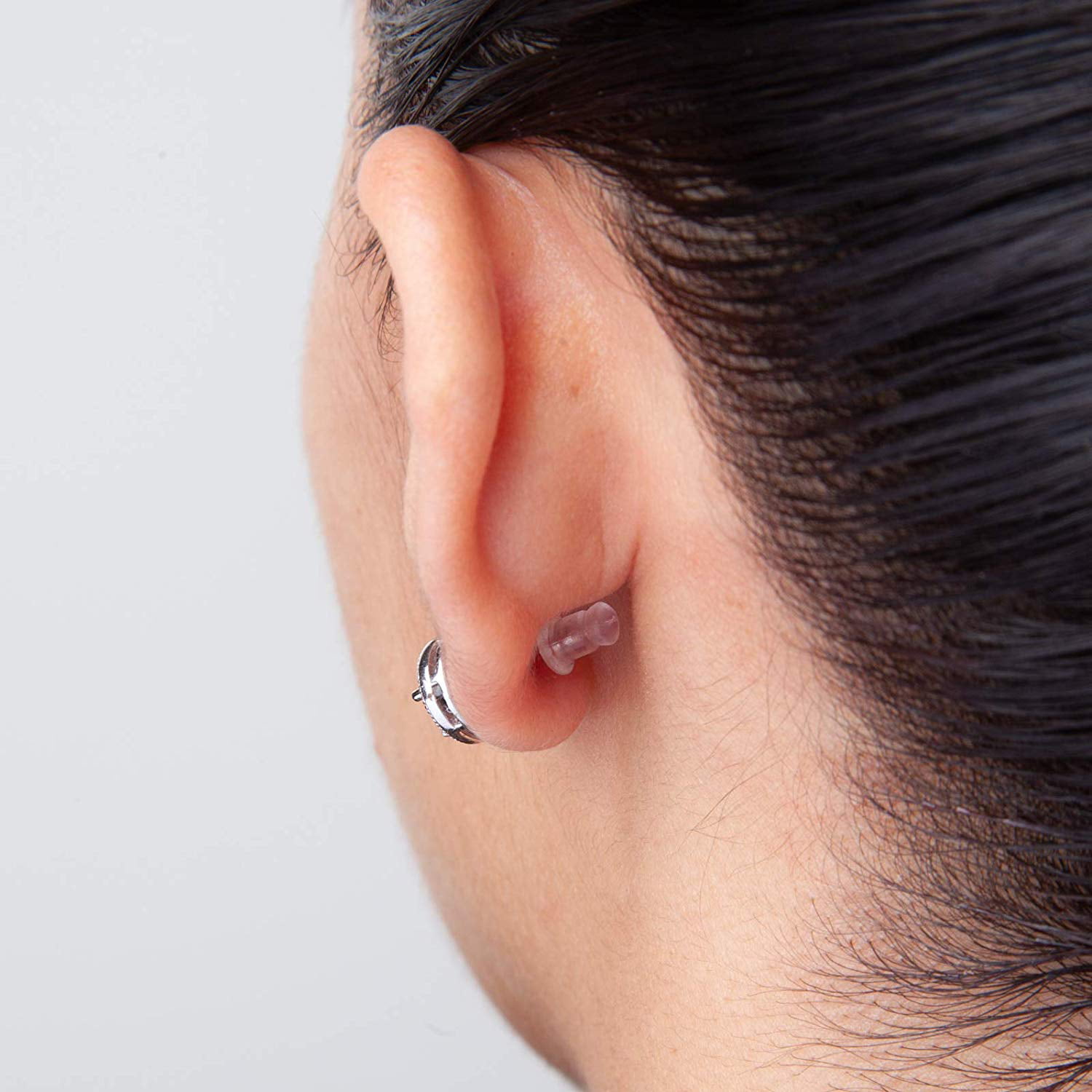 100 Sets Plastic Earring Posts  Backs Hypoallergenic Clear Ear Stud  Earrings  Walmartcom
