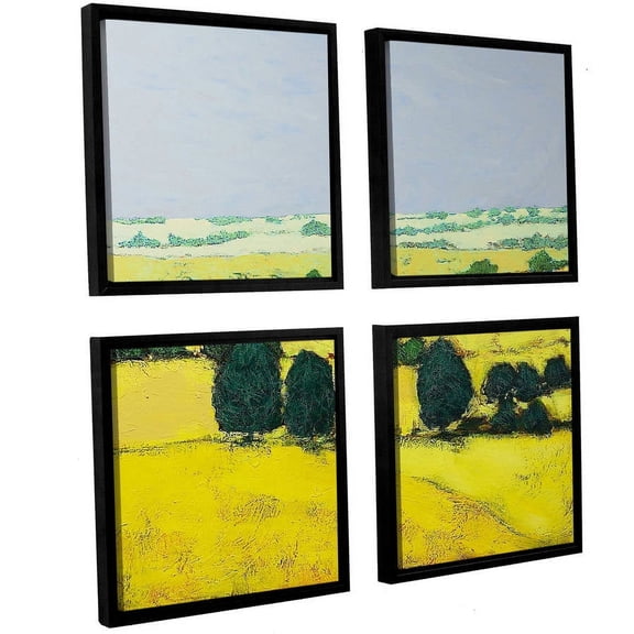 ArtWall Allan Friedlander "Next Hill" 4-Piece Floater-framed Canvas Square Set