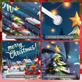 thumbnail image 4 of Festive Design Merry Christmas Holiday Train Decoration Santa Claus Banner for Christmas Party Winter Celebration Family Gathering, 4 of 9