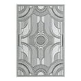 thumbnail image 2 of Unique Loom Outdoor Traditional Collection Area Rug - Deco (6' 1" x 9' Rectangle White and Black), 2 of 6