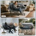 thumbnail image 6 of Slsy Double Camping Chair, Extra Padded Loveseat for 2 Prson Heavy Duty Folding Loveseat with Cup Holders for Camping, Fishing, or Hunting, 6 of 6