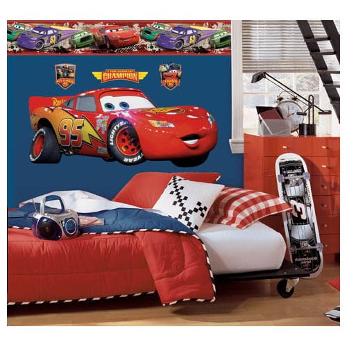 Wallhogs Disney Cars Lightning McQueen Room Makeover Wall Decal