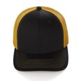 thumbnail image 2 of Vintage Retro Style Plain Two Tone Trucker Hat Adjustable Snapback Baseball Cap, 2 of 4