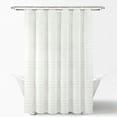 thumbnail image 6 of Boho Kendra Tufted Yarn Dyed Eco-Friendly Recycled Cotton Shower Curtain Light Gray Single 72X72, 6 of 10
