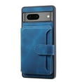 thumbnail image 5 of Nalacover Case Compatible with Google Pixel 8 Pro, Detachable Wallet Pocket with Credit Card Holder, Back Flip Premium Leather Magnetic Clasp Kickstand Cover For Google Pixel 8 Pro,Blue, 5 of 7