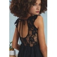 thumbnail image 4 of Women Sexy- Summer - Tops Lace Ruffle Layered Babydoll Crop Y2k Going Out Party Streetwear Black L, 4 of 6
