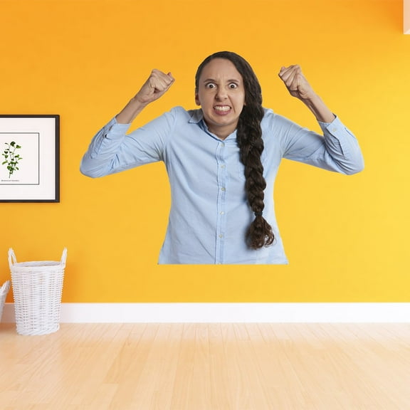 VWAQ Angry Woman Vinyl Decal - Funny Wall Stickers - Hilarious Wall Decals - FWP1