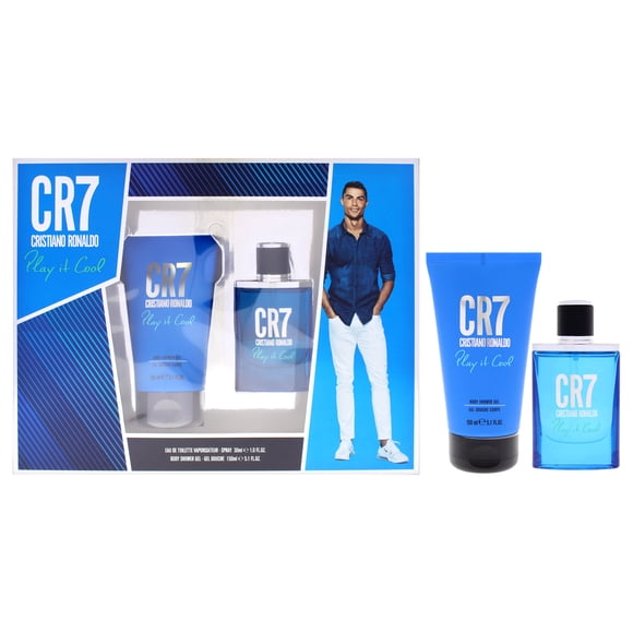CR7 Play It Cool by Cristiano Ronaldo for Men - 2 Pc Gift Set 1oz EDT Spray, 5.1oz Shower Gel