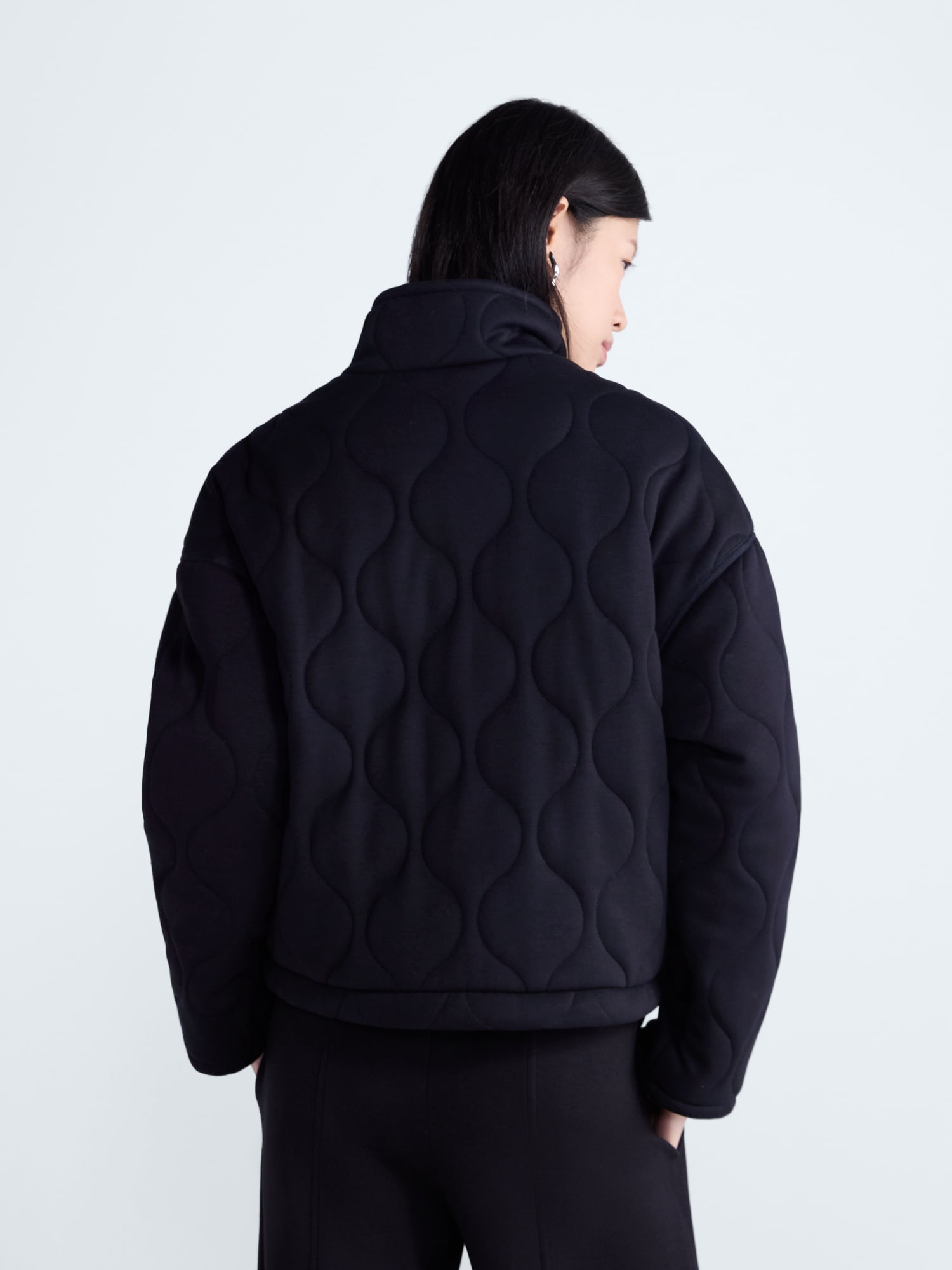 Scoop Women's and Women's Plus Scubaknit Quilted Jacket, Sizes XS-4X
