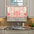 thumbnail image 3 of Haosy 2 Panels Rod Pocket Tier Curtains 27 x 24 Light Filtering Privacy Semi Sheer for Kitchen Bathroom, Two People Stand on Water, 3 of 9