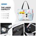 thumbnail image 3 of Sigee Cute Elephant Print Extra Large Waterproof Beach Travel Bag with Zipper - Durable and Versatile for Vacation, Gym, and Daily Use, 3 of 7