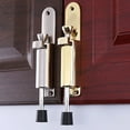 Spring Loaded Telescopic Door Stopper Zinc Alloy Kick Down Door Stop