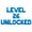 Blue, variant on Letter Balloons - LEVEL 26 UNLOCKED 16" Inch Alphabet Letters Foil Mylar Balloon 26th Birthday Party Banner (Black)