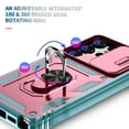 thumbnail image 7 of Procase for Samsung Galaxy A53 5G Case Built-in Slide Camera Cover,Heavy-Duty Magnetic Kickstand Rugged Case Shockproof/Dust/Drop Proof 3-Layer Durable Case for Galaxy A53 5G,Pink+Green, 7 of 7