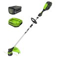 thumbnail image 1 of Greenworks 80V 16" Front Mounted String Trimmer, 2.0Ah Battery and Charger Included, 1 of 9
