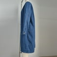 thumbnail image 4 of Ahdbta Women's Denim Jackets Button Down Long Sleeve Distressed Washed Denim Coats Casual Thin Loose Fitted Lapel Outwears, 4 of 8
