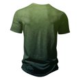 thumbnail image 4 of Aofany Plus Size Mens Henley Shirts Big And Tall Mens Casual Short Sleeve Button Tops Gradient Pullover Blouse, 4 of 4