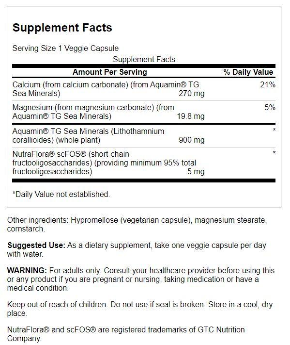 Swanson Aquamin Sea Minerals: Red Mineral Algae 60 Veggie Capsules ...