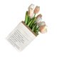thumbnail image 4 of Artificial Flowers Tulipa Style Fine Details Colorfast Vibrant Colors Plastic Flowers for Office Living Room Photography White and Champagne, 4 of 5