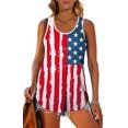 thumbnail image 4 of Womens Racerback Tank Tops Loose Fit Causal Summer U Neck, 4 of 4