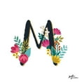 thumbnail image 3 of Penner, Janelle 12x12 Black Modern Framed Museum Art Print Titled - Romantic Luxe Monogram M Black, 3 of 5